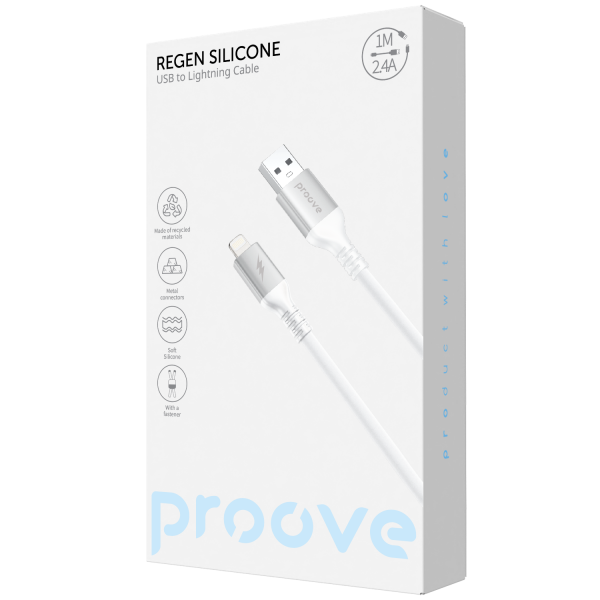 Proove ReGen Silicone USB to Lightning Cable 1m - Photo 1